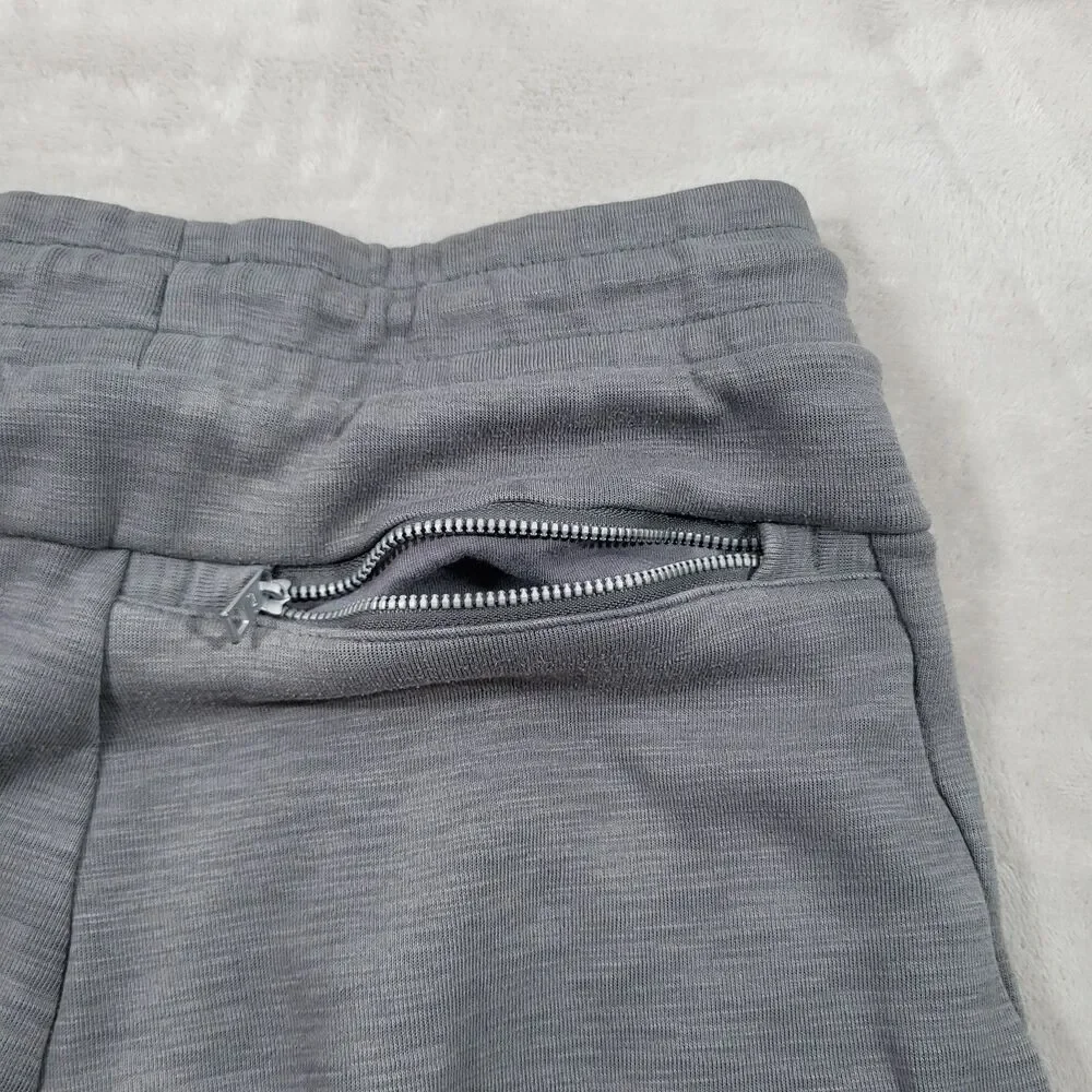 Nike Sportswear Optic Fleece Shorts Mens Medium Heather Gray Shrunk READ